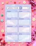 Lavender Weekdream Digital Printable Planner