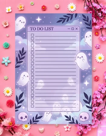 Violet Garden To-Do Digital Printable Planner