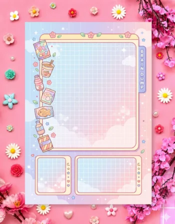 Petal Sky Journal Digital Printable Planner