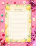 Lemon Drop To-Do Digital Printable Planner