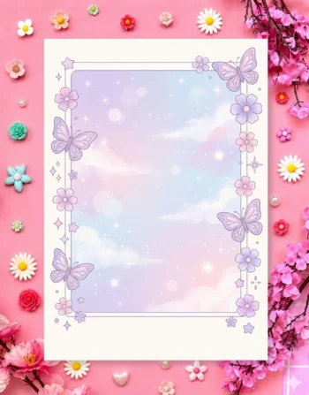 Pastel Dream Garden Digital Printable Planner