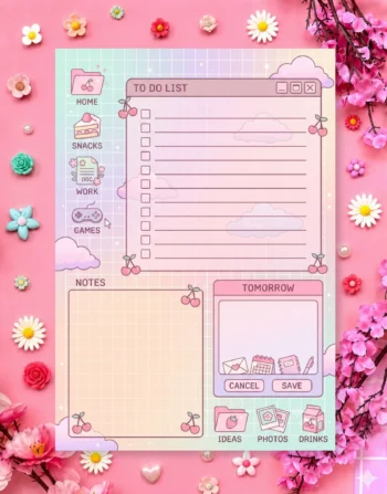 Blush Blossom Planner Digital Printable Planner