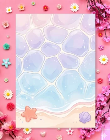 Bubbleglass Blue Digital Printable Planner