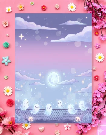 Midnight Meadow Digital Printable Planner