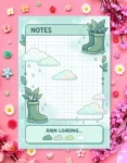 Rainy Day Loading Digital Printable Planner