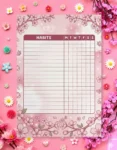 Garden Habit Journal Digital Printable Planner