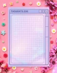 Pastel Thoughts.exe Digital Printable Planner