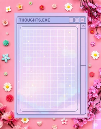 Pastel Thoughts.exe Digital Printable Planner