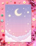 Starry Night Notes Digital Printable Planner